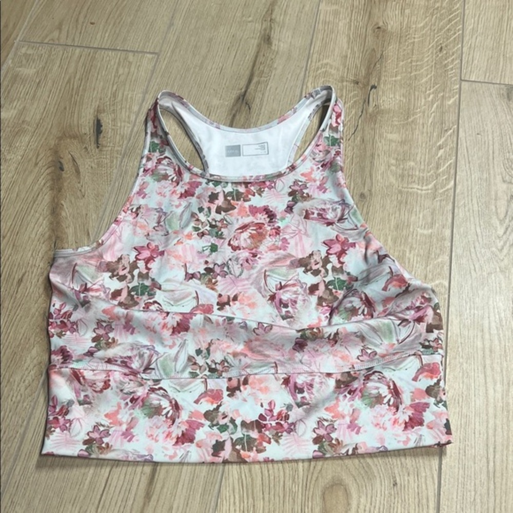 Lole Floral Print Racerback cropped tank